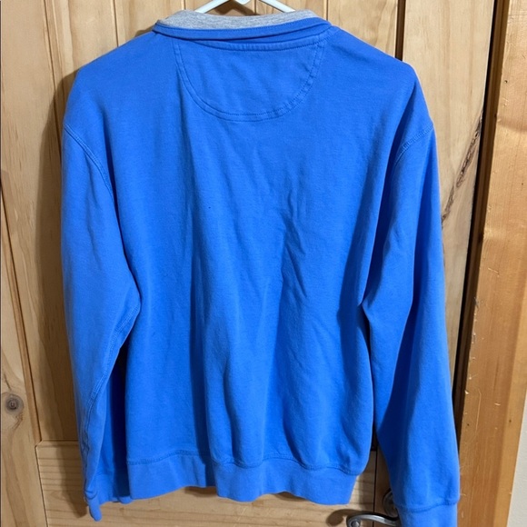 U.S. Polo Assn. Men's Bright Blue Zip-Up Sweater - Picture 3 of 5